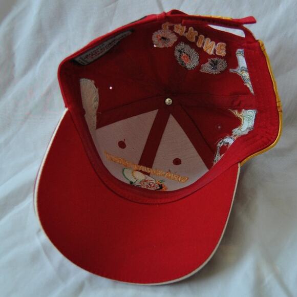 Syria Shrine Circus Vintage Red Embroidered Hat w/ Adjustable Strap - Picture 11 of 11